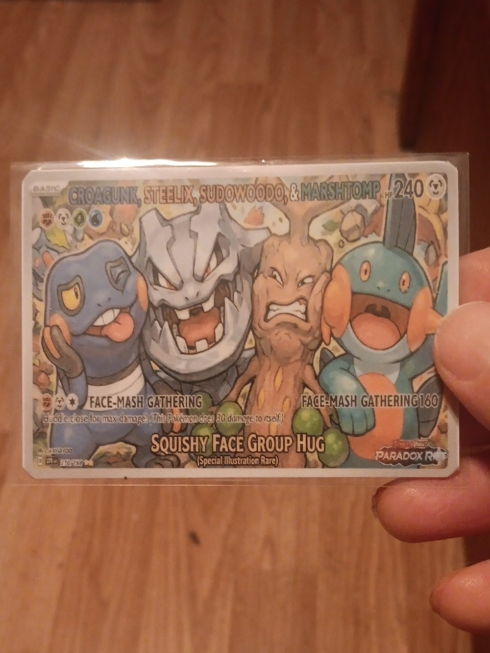 Pokémon Squishy Face Group Hug Special Illustration Rare Card - Multicolor